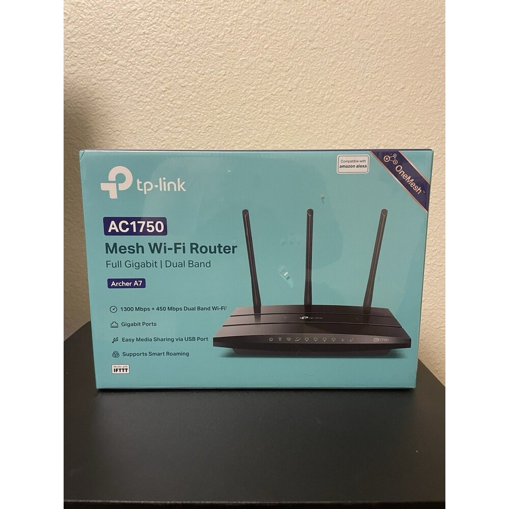TP-Link Archer A7 AC1750 Mesh Wi-Fi Router Dual Band Full OneMesh Gigabit Sealed